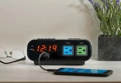 Best deal 🧨 Digital Alarm Clock with Power Outlets and USB Charge Port by MZ Berger 🛒