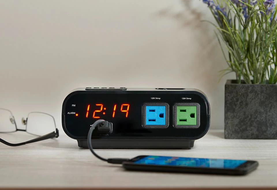 Best deal 𧨠Digital Alarm Clock with Power Outlets and USB Charge Port by MZ Berger π 1 Best deal 𧨠Digital Alarm Clock with Power Outlets and USB Charge Port by MZ Berger π