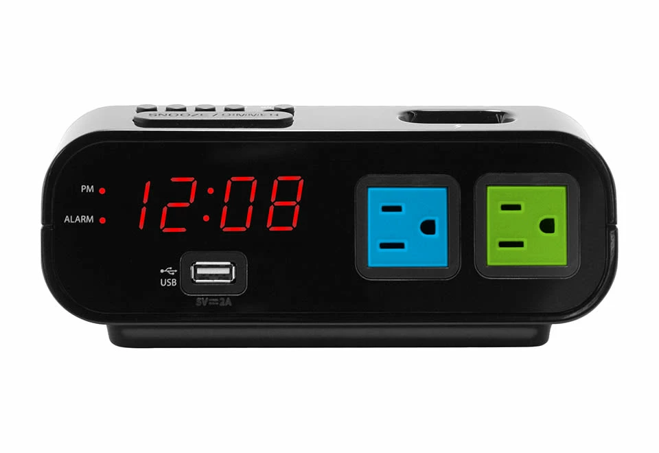 Best deal 𧨠Digital Alarm Clock with Power Outlets and USB Charge Port by MZ Berger π 3 Best deal 𧨠Digital Alarm Clock with Power Outlets and USB Charge Port by MZ Berger π - Image 3