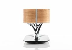 Hot Sale 👍 Bonsai Bluetooth Speaker Lamp with Wireless Charging Pad by Sharper Image ⌛ -Electronics Elegant Store 206423 z8