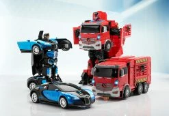 Outlet 🤩 Auto Transforming Remote Controlled Battle Bots (Set of 2) by Odyssey Toys 👍