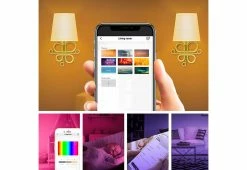 Promo 💯 Wireless LED Wall Sconces (Set of 2) by Vupoint Solutions, Inc. ✨ -Electronics Elegant Store 207389 z9