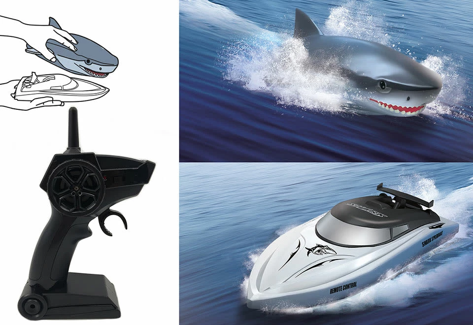 Budget π 2-in-1 RC Shark Boat by Jupiter Creations Inc π 1 Budget π 2-in-1 RC Shark Boat by Jupiter Creations Inc π